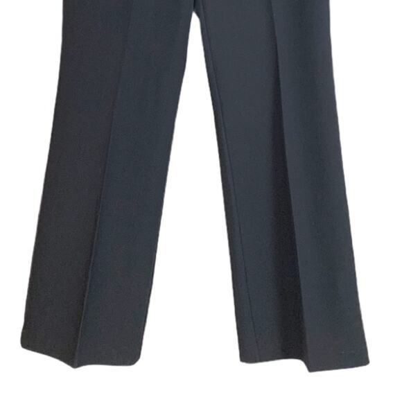 Nicole Miller New Black Career Pants Flat Front Classic Trousers Women's Size 6 - Picture 8 of 11